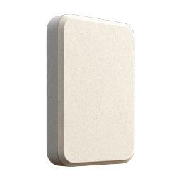 Blank Stone Block Icon - Realistic 3D Render