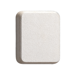 Blank Textured Tile Icon - Realistic 3D Card Template