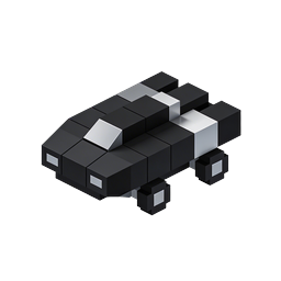 Isometrisches Block-Auto-Icon - 3D Voxel Fahrzeug-Design