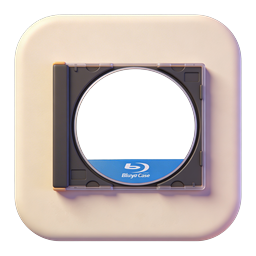 Blu-ray Case App Icon - 3D Rendered Media Icon