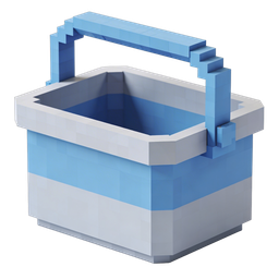 Blue Storage Basket Icon for Modern Designs