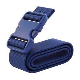 Blue Belt Buckle Side-Release Strap 3D Icon