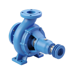 Blue Centrifugal Water Pump Industrial Equipment Icon