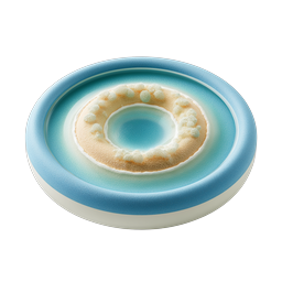 Blue Clay Pool Dish Icon - 3D Stylized Aquatic Design