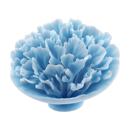 Blue Coral Icon - Realistic 3D Marine Life Design