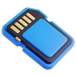 Blue Electronic Gadget 3D Icon - Modern Portable Device
