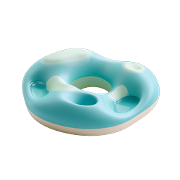 Blue Glazed Donut Icon - 3D Rendered Sweet Treat