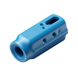 Blue Industrial Nozzle Connector 3D Icon