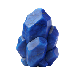 Blue Lapis Lazuli Gemstone Crystal Icon | Premium Stone