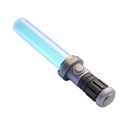Icona Spada Laser Blu - Arma Sci-Fi in 3D