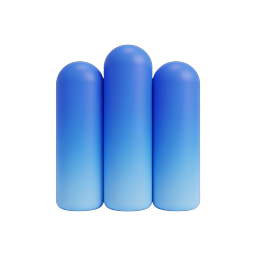 Blue Pill Capsules Icon - 3D Medical Icon