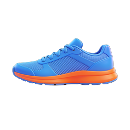 Blue Running Shoe Icon - 3D Athletic Sneaker