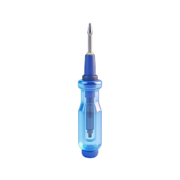 Blue Screwdriver Icon - Realistic 3D Tool Illustration