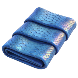 Iridescent Blue Snake Skin Scale Texture Icon