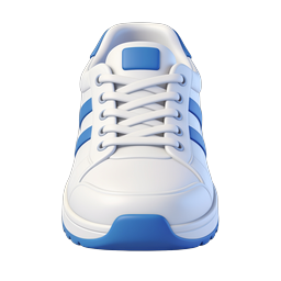 Blue Sneaker Icon - 3D Athletic Footwear Design