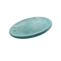 Realistic Blue Stone Pebble 3D Icon for Zen Designs