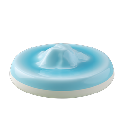 Ícone de piscina azul realista - Design de natureza 3D
