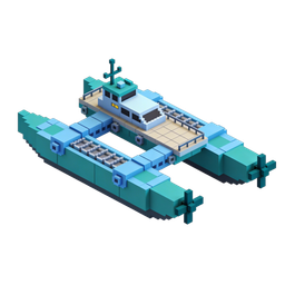 Stylish Isometric Boat Icon for Transport Themes