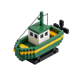 Colorful Toy Boat Icon for Kids’ Projects