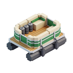 Isometric Boat Icon for Transport and Leisure Uses