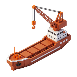 Frachtschiff-Icon für Transport und Logistik