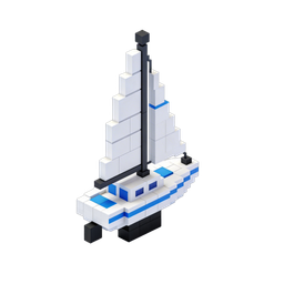 Stylish Sailboat Icon for Maritime Themes