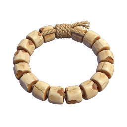 Bone Bead Bracelet with Knotted Rope | Natural Jewelry Icon