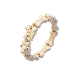 Bone and Animal Charm Bracelet 3D Icon