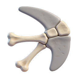 Anatomical Bone Joint 3D Icon for Medical Design