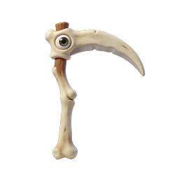 Fantasy Bone Scythe with Eye - 3D Icon