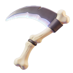 Bone Scythe Icon | Dark Fantasy Weapon 3D Render