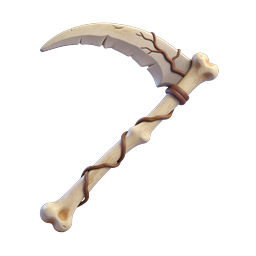 Bone Scythe Fantasy Weapon Icon - Grim Reaper Tool