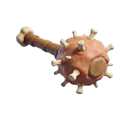 Icône 3D masse à pointes en os arme fantasy