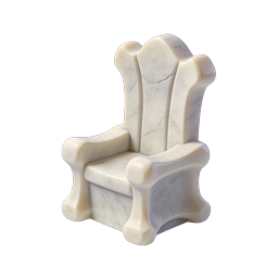 Bone Throne Chair Icon | Gothic Fantasy Furniture