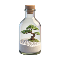Bonsai Terrarium in Glass Bottle - Zen Garden Icon