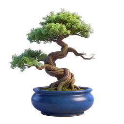 Bonsai Tree Icon | Realistic 3D Nature Illustration