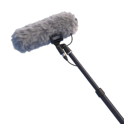 Professional Boom Microphone Icon | Audio Recording Equipment