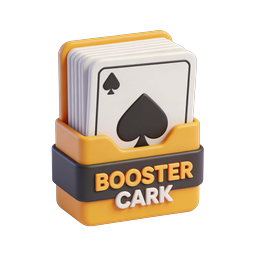 Booster Card Pack Icon - Ace of Spades 3D Illustration