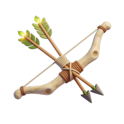 Bow and Arrows 3D Icon - Archery & Hunting Design
