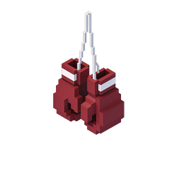 Boxing Gloves Isometric 3D Icon with Chains