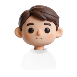 Cute Boy Avatar Icon - 3D Character Profile