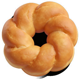 Braided Bread Loaf Icon - Freshly Baked Artisan Pastry