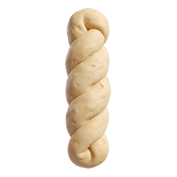 Icône de pâte tressée - Illustration 3D réaliste de boulangerie
