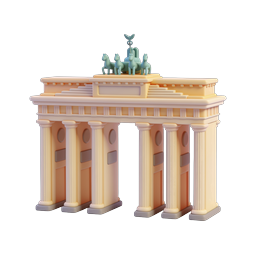 Brandenburg Gate Icon - Neoclassical Landmark Design