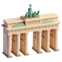 Brandenburg Gate Icon - Symbol of Berlin History