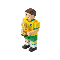 Brazilian Soccer Player World Cup Trophy Icon