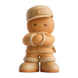 Icône 3D adorable de livreur de pain