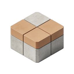 Brick Stack Construction Icon | 3D Isometric Building Materials