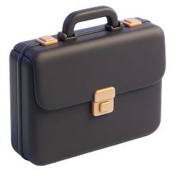 Elegant Briefcase Icon for Business Use