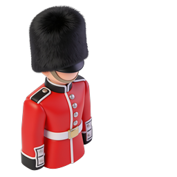 British Royal Guard 3D Icon - Queen's Guard Character